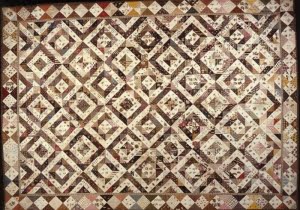 Antieke quilt in bezit van het Quiltersgilde