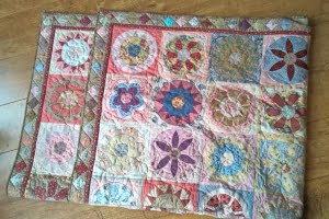 Bloemenparade als lente quilt