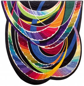 Gedragen - Quilt van Marjolien Peters; 125 x 127 cm