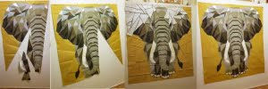 ElephantAbstractions in progress - via Foundation piecing