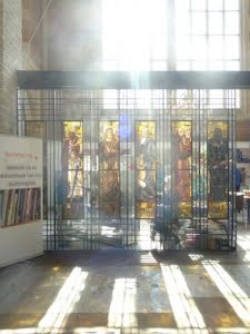 glas in lood in de kerk van Deventer