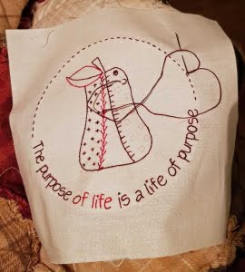 Life is Beautiful stitchery