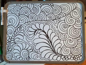 filler oefenen zoals een veer met swirls