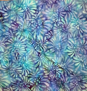 blauwe batik