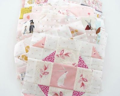 quiltblokken van the fussy cut sampler