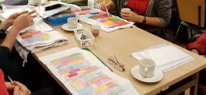 regiodag Flevoland, werken met oplosbare pastels