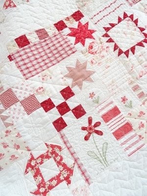 rood wit quilt