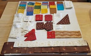 lapjes voor een quilt in wording