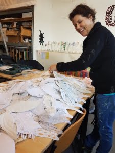 De eerste vleugels zijn bij Fleur gearriveerd voor het textielfestival Leiden 2020