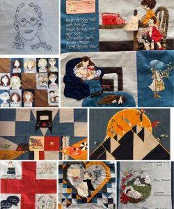 Petra Brueren levensloopquilt samenvoeging blokken