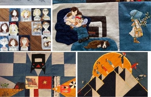 Petra Brueren levensloopquilt samenvoeging blokken