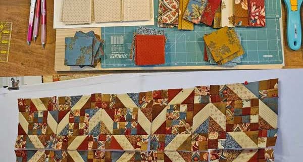 Geometrische quilt met prep