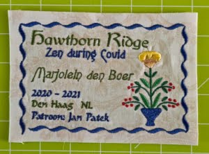 quilt label closeup