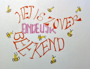 Ontwerp Josee Kool - Beekend lettering