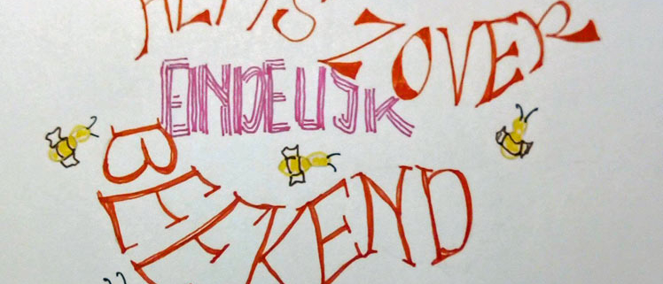 Ontwerp Josee Kool - Beekend lettering