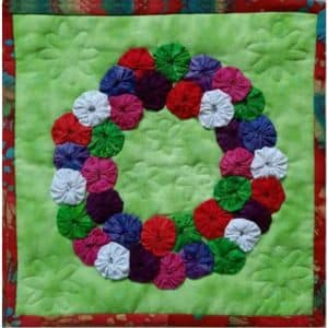 Bloemen kalender quilt augustus