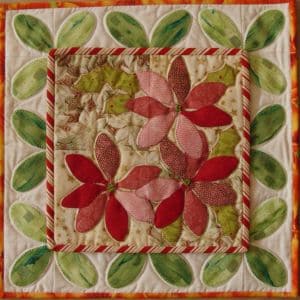 Bloemen kalender quilt december