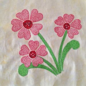 Bloemen kalender quilt februari