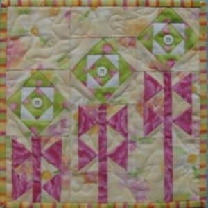 Bloemen kalender quilt maart