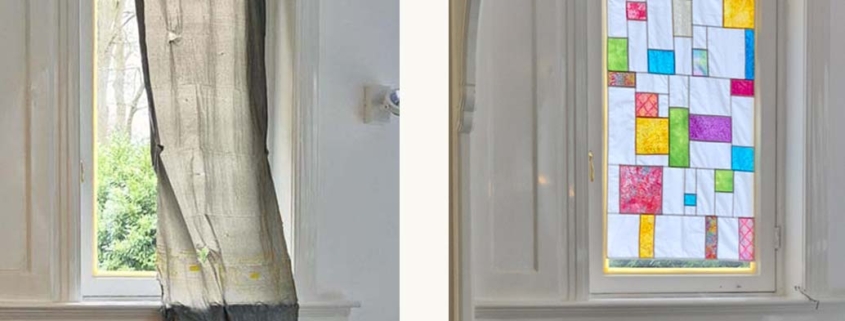 before en after foto van vuilniszak versus pojagi gordijn